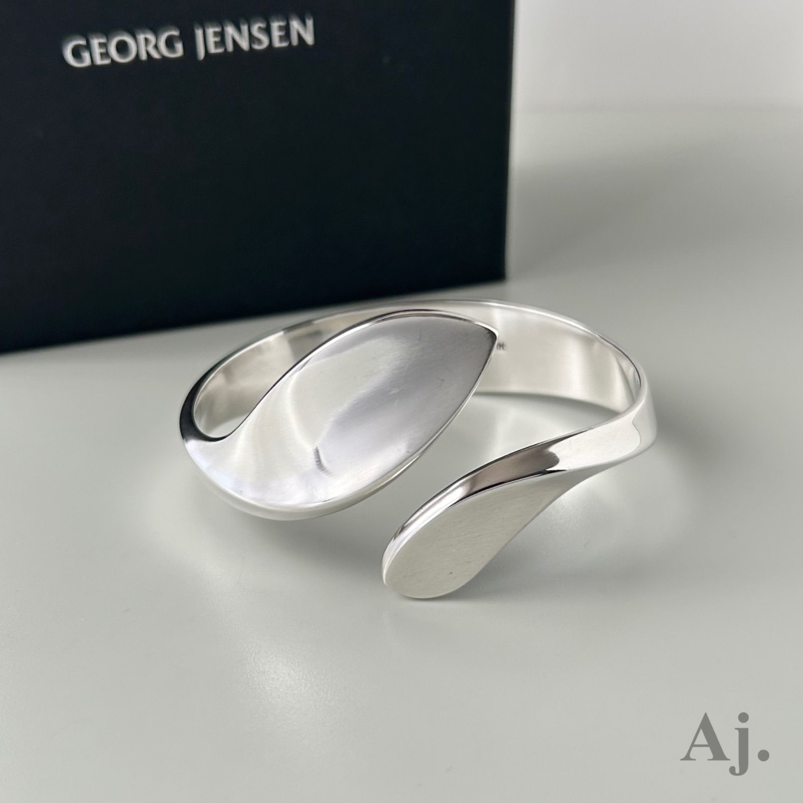 【使用感有】 ジョージジェンセン バングル ブレスレット AG925 Georg Jensen