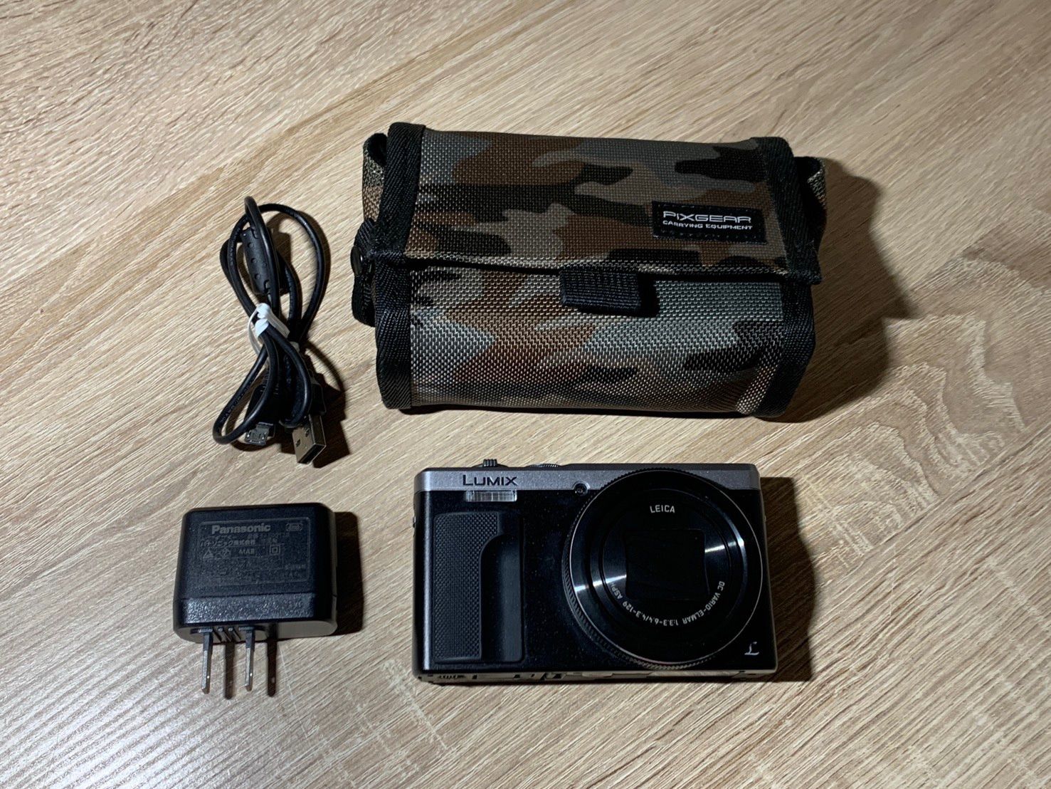 1880 Panasonic Lumix DMC-TZ85 ブラック ジャンク品【コ】有损伤或污渍