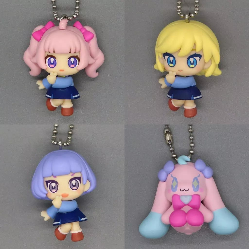 キーホルダー　全4種セット 「ひみつのアイプリ フィギュアマスコット」