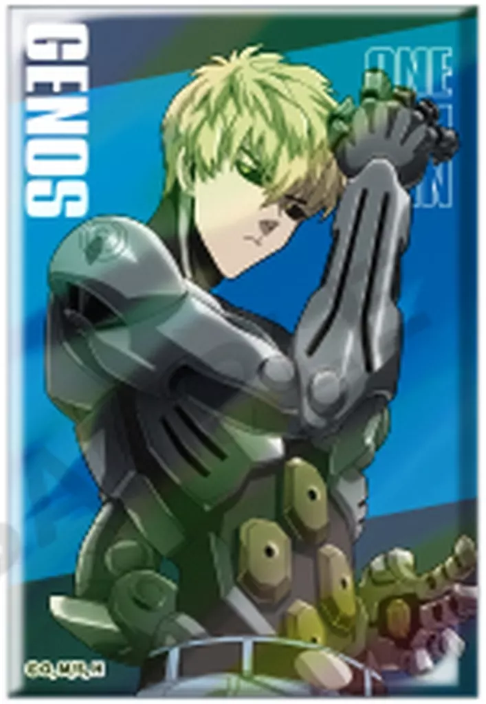 バッジ・ビンズ　ジェノス 「ワンパンマン トレーディングしかくいホログラム缶バッジ」