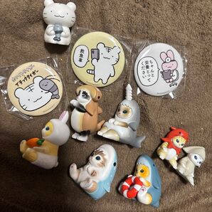 ホワイトタイガーとモフサンドmofusandミニフィギュア缶バッジまとめ売り