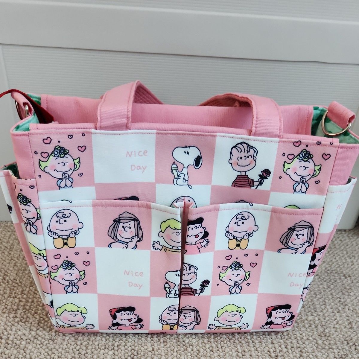  ハンドメイド スヌーピー バッグ