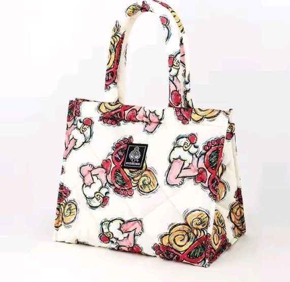 HYSTERIC MINI ヒスミニ トートバッグ ホワイト 総柄