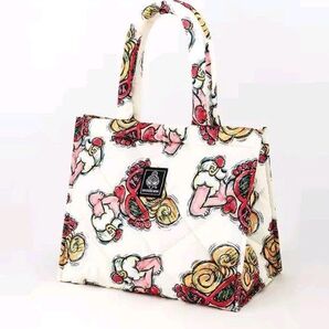 HYSTERIC MINI ヒスミニ トートバッグ ホワイト 総柄