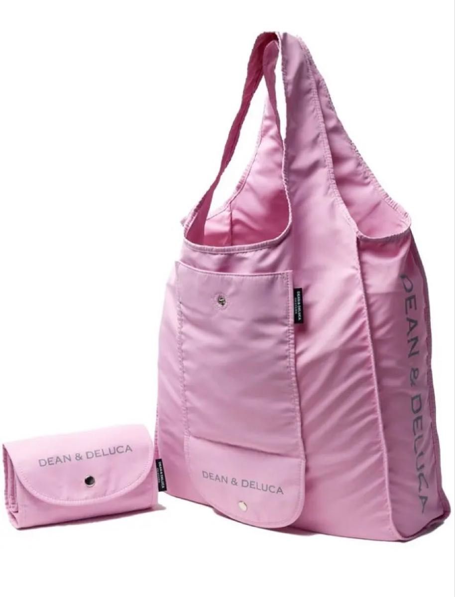 DEAN & DELUCA ショッピングバッグ ピンク 折りたたみ エコバッグ