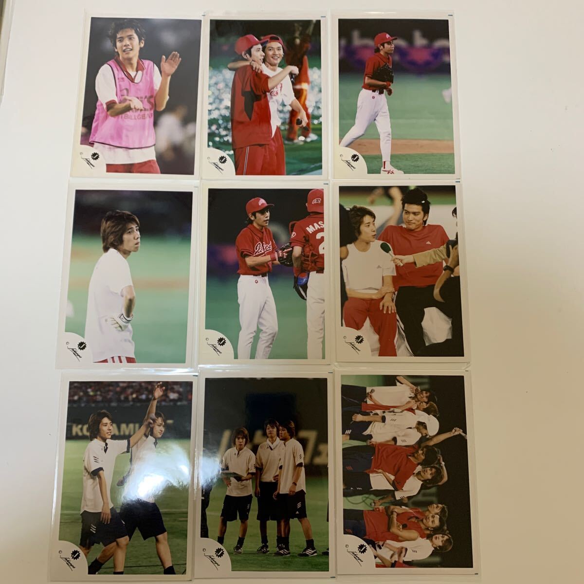 ⑥ 嵐　Jロゴ 二宮和也　ファン感謝祭　野球大会　運動会　ユニフォーム　公式写真　9枚