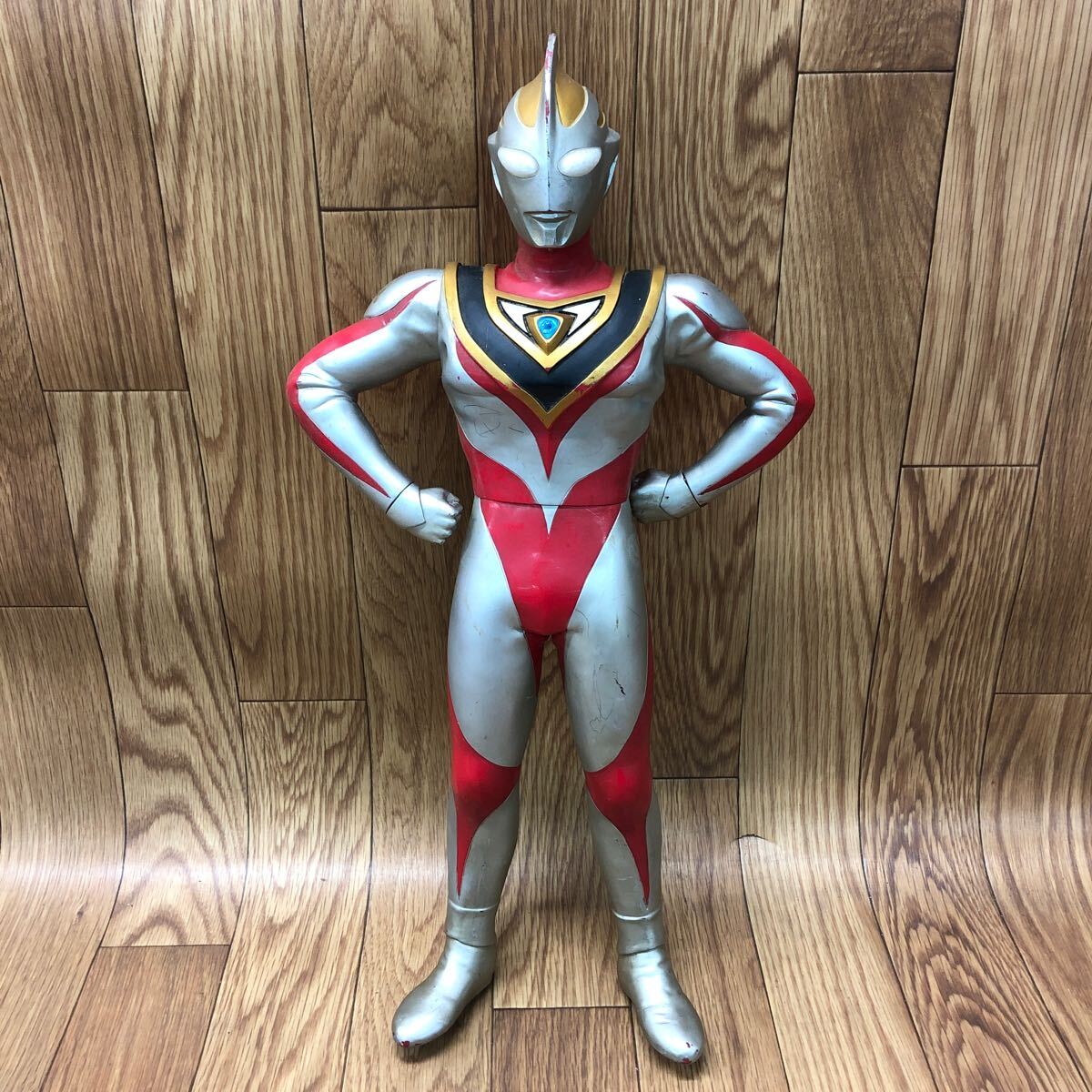 ASD-250516-4 BANDAI バンダイ ウルトラマンガイア ソフビ フィギュア 当時物 昭和レトロ　京本コレクション　現状品