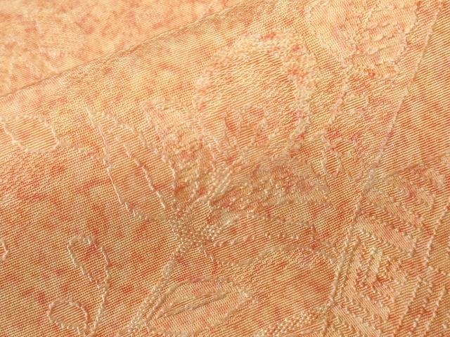 平和屋着物■上質な小紋　更紗花地紋　正絹　逸品　CAAV2101ev