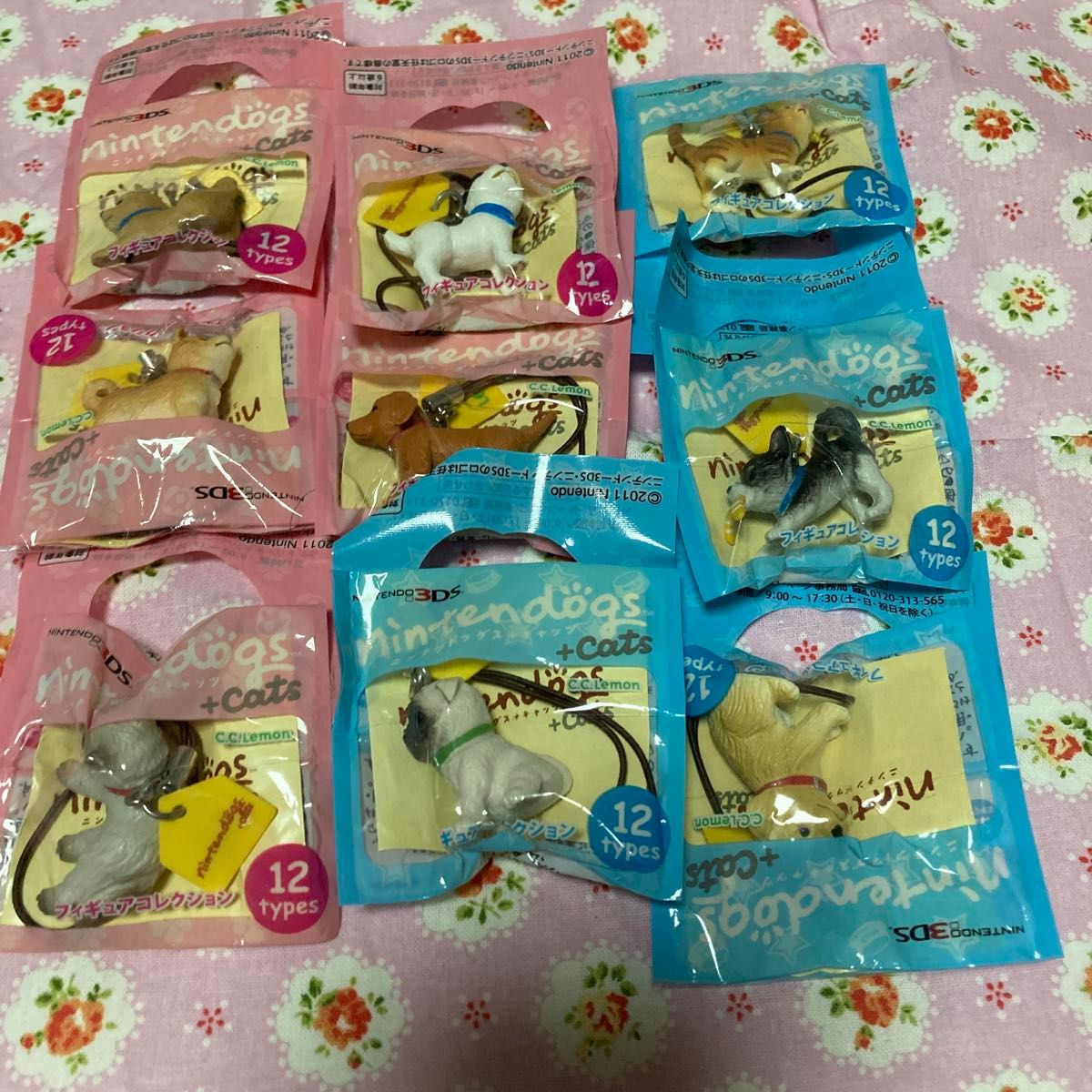 Nintendogs + Cats フィギュアコレクション 9個セット まとめ売り二手;物流保障;未使用