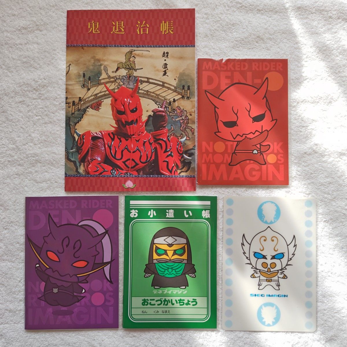 仮面ライダー電王 イマジン ノート 下敷き モモタロス リュウタロス デネブ二手;物流保障;未使用