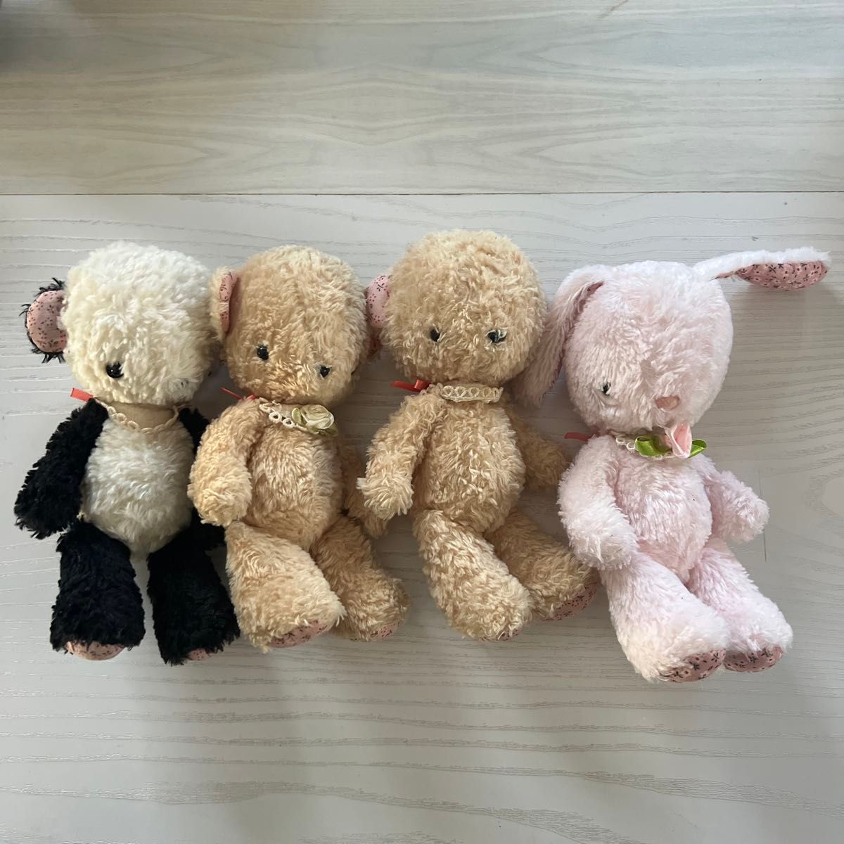 モンスイユ クマ パンダ うさぎ くま 4体セット二手;物流保障;没有明显的损伤或污渍