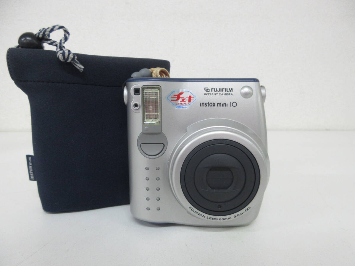 中古 カメラ FUJIFILM instax mini10 チェキ インスタントカメラ ※通電のみ確認済 ／M