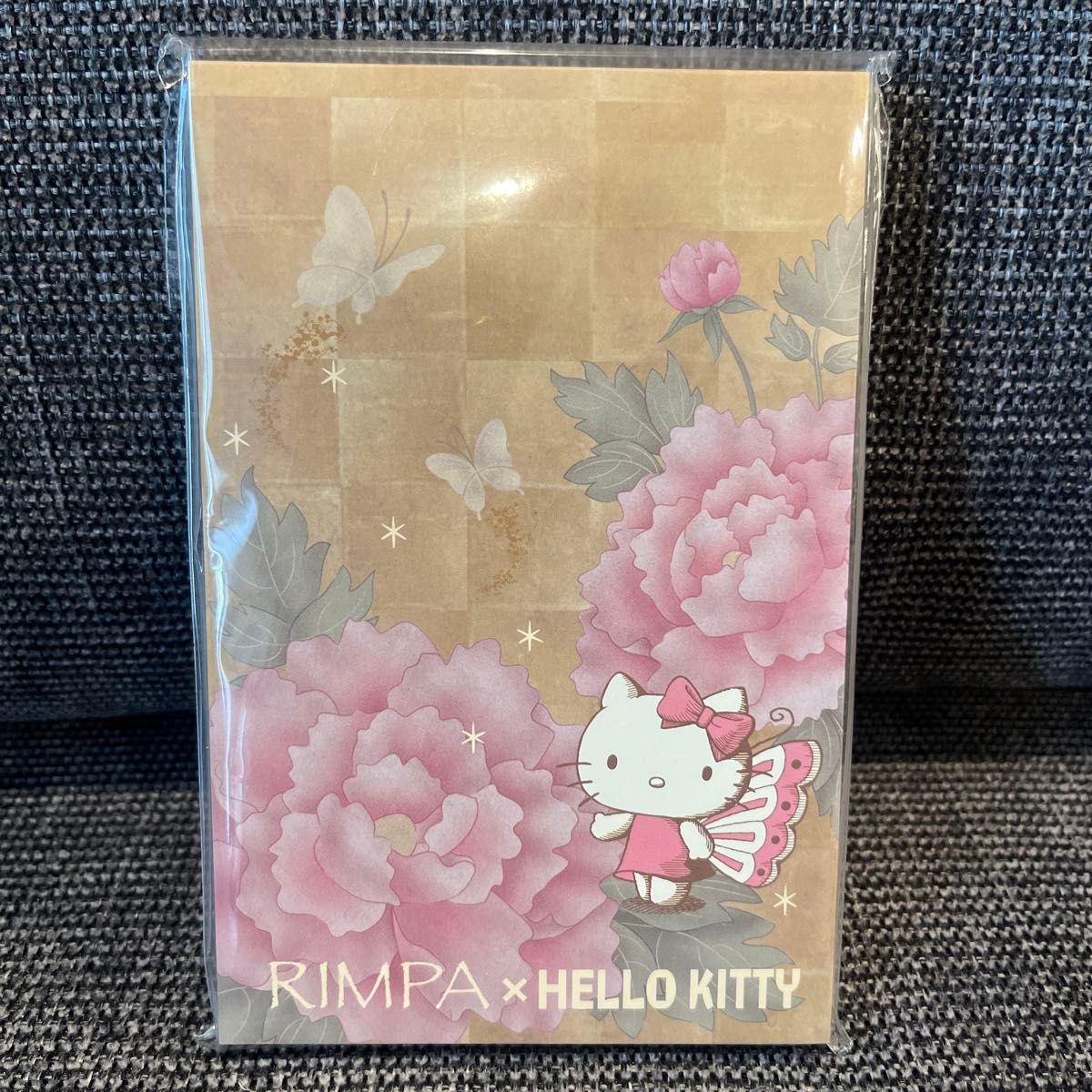 RIMPA × HELLO KITTY 琳派 ハローキティ コラボ メモ帳　芍薬二手;物流保障;未使用