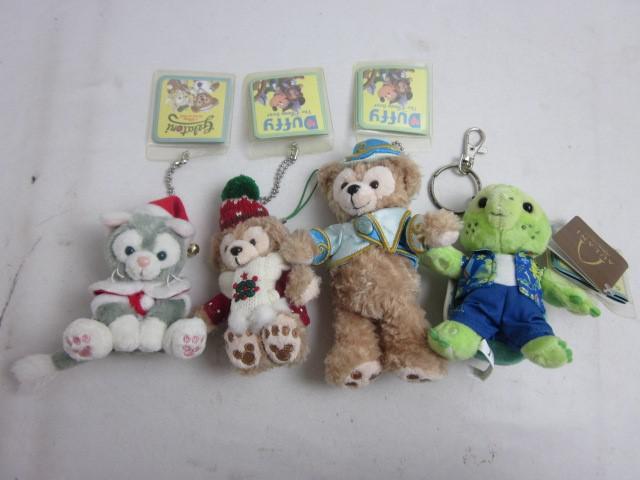 【同梱可】中古品 ディズニー ダッフィー 他 イースター クリスマス ぬいぐるみバッジ ストラップ タグ付き 等 グッ