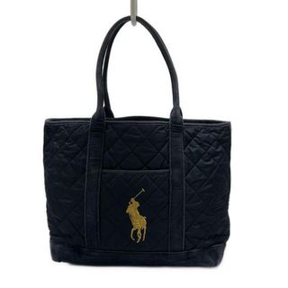 RalphLauren(ラルフローレン) トートバッグ ビッグポニー ネイビー×イエロー マザーズバッグ