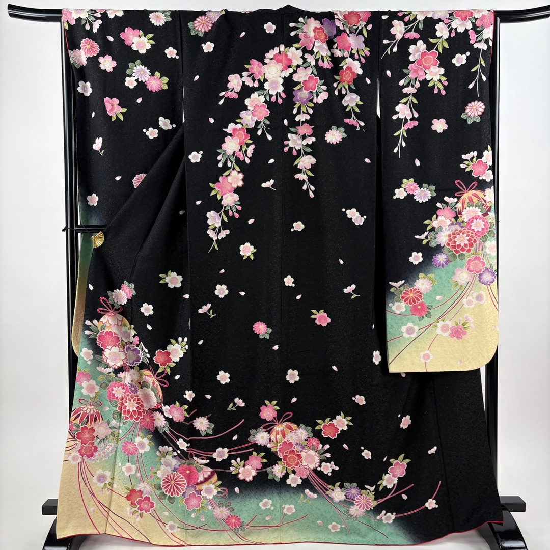 【美品】 振袖 身丈168cm 裄丈68cm 正絹 逸品 【中古】