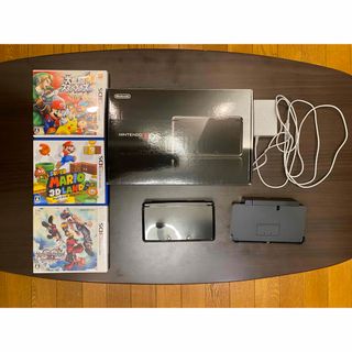 ニンテンドー3DS コスモブラック 箱付き ソフト3個付き 美品
