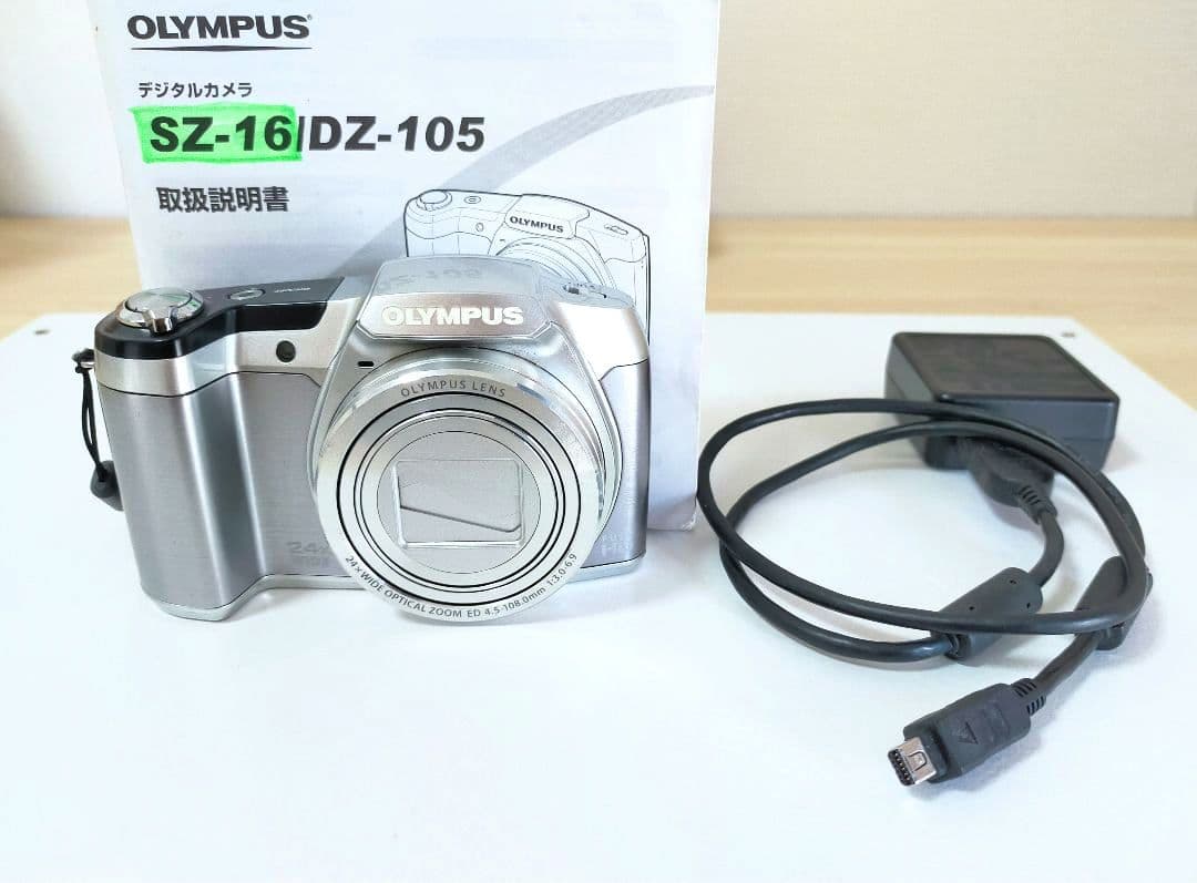 OLYMPUS デジタルカメラ セット SZ-16 DZ-105オリンパス;没有明显的损伤或污渍