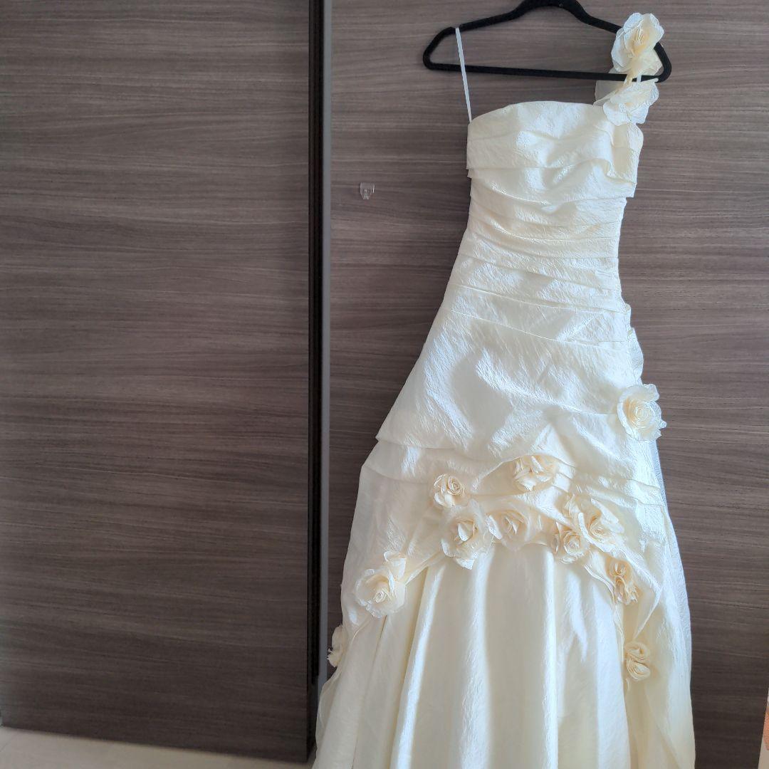 アイボリー ストラップ付き ウェディングドレスＳ〜ＳＳ没有明显的损伤或污渍