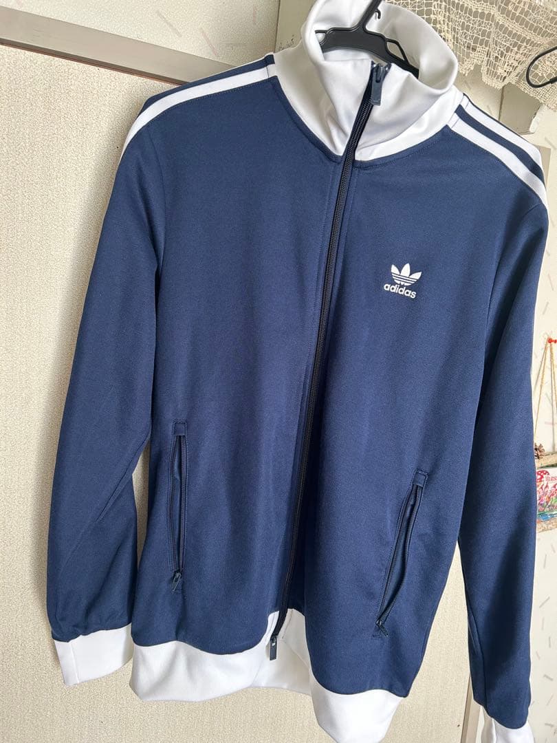 adidas ベッケンバウアー ネイビー　Ladidas;接近未使用