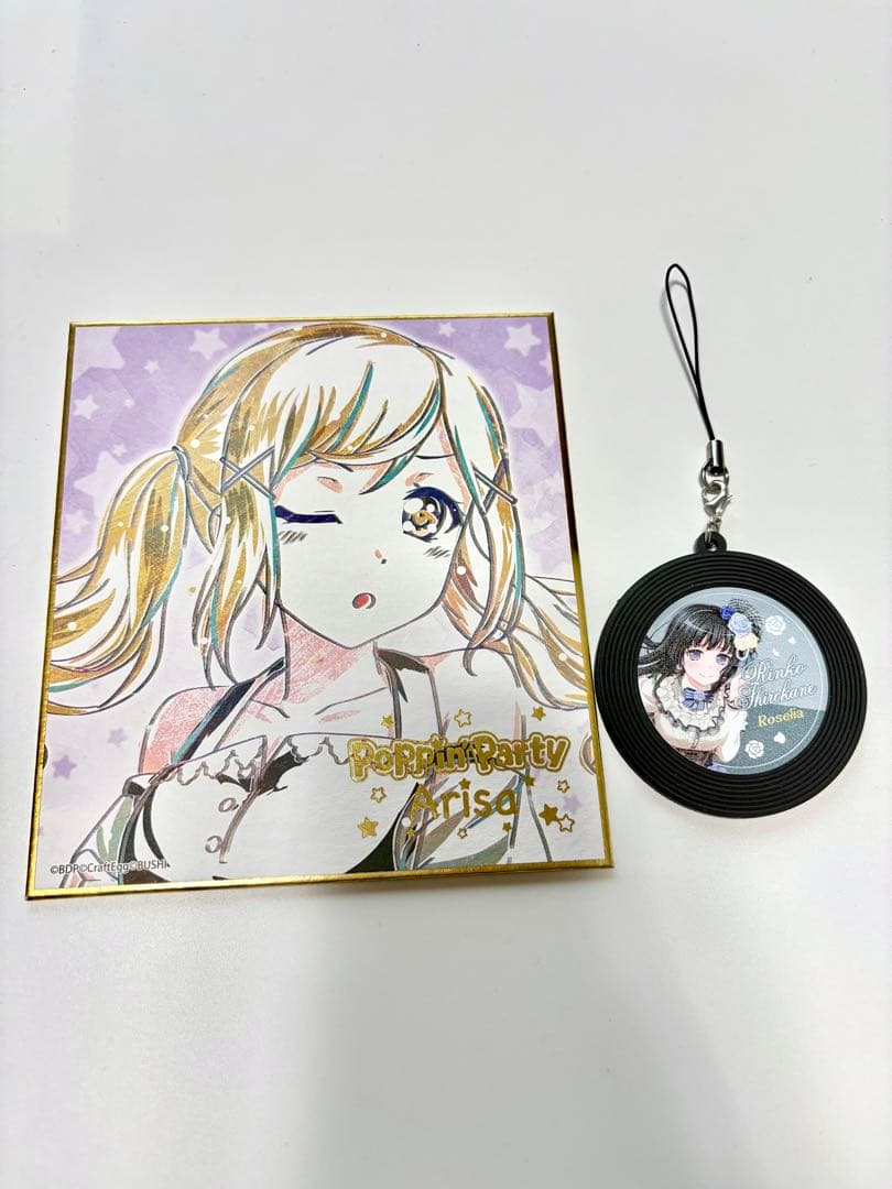 バンドリ！ガールズバンドパーティ！ミニ色紙 ・ラバーストラップ (生徒会組)