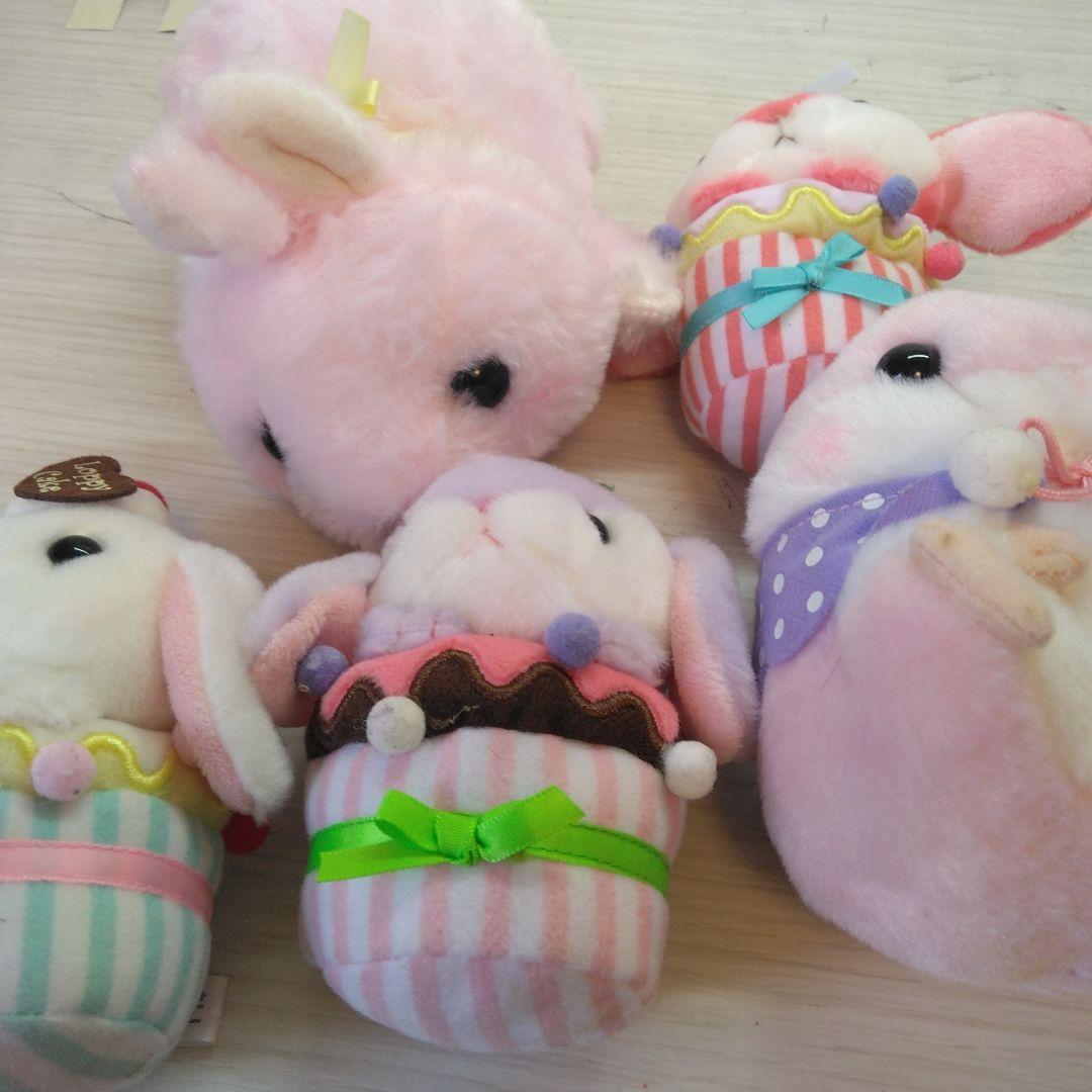 ウサギのぬいぐるみ4体セット