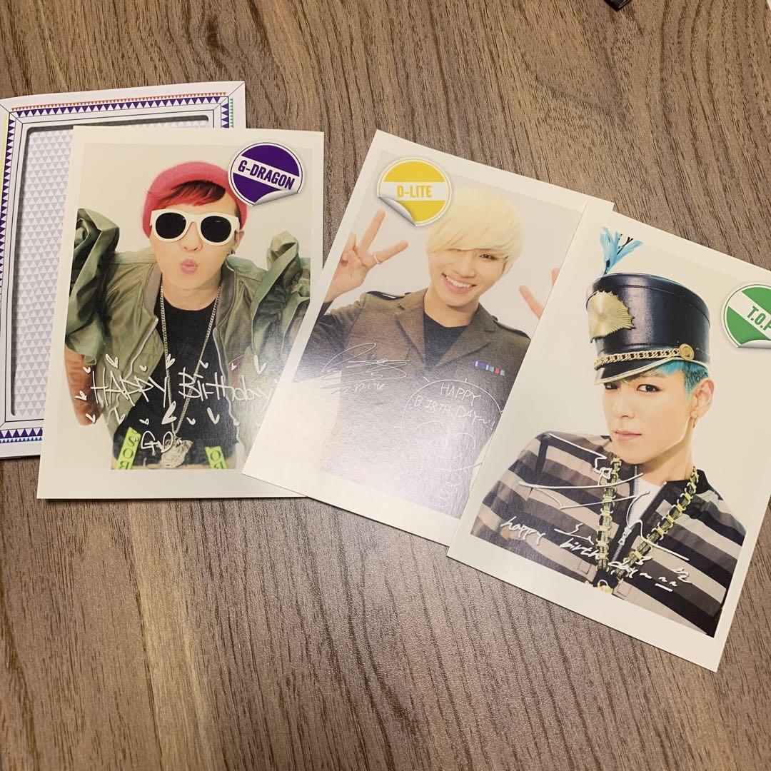 bigbang FC バースデーカード VIPJAPAN没有明显的损伤或污渍