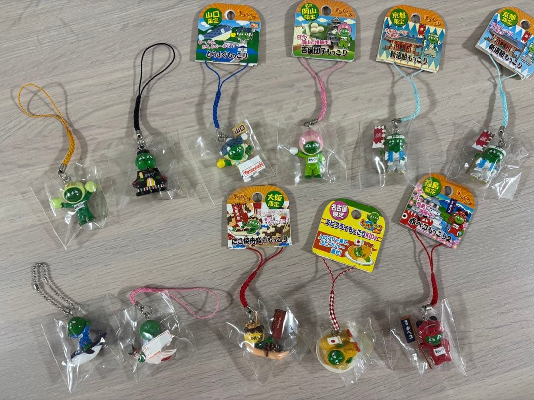 まりもっこり　ご当地　ストラップ 12個セット　平成レトロ