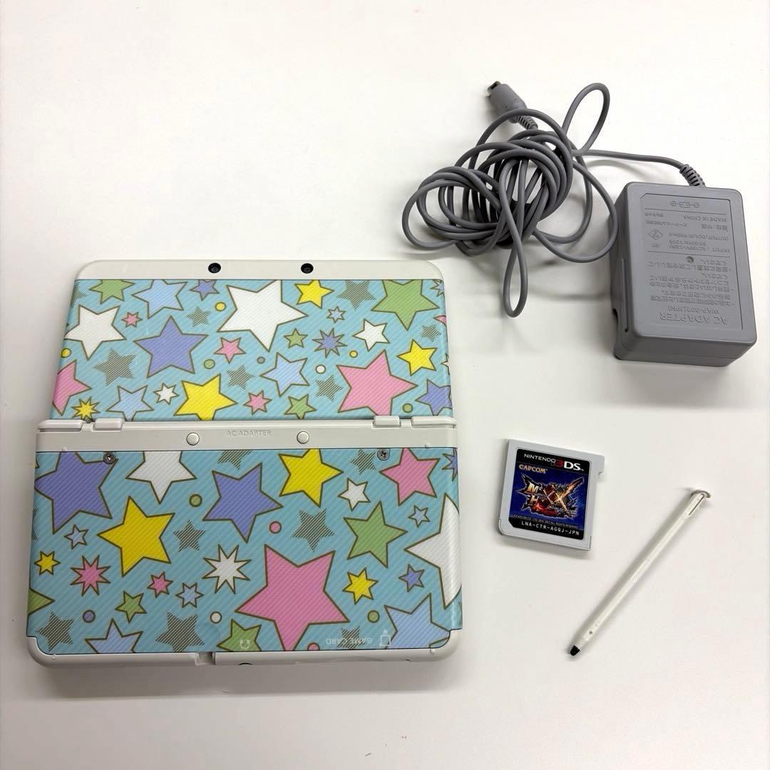 【希少品】New ニンテンドー3DS きせかえプレートパック　カラフルスター没有明显的损伤或污渍