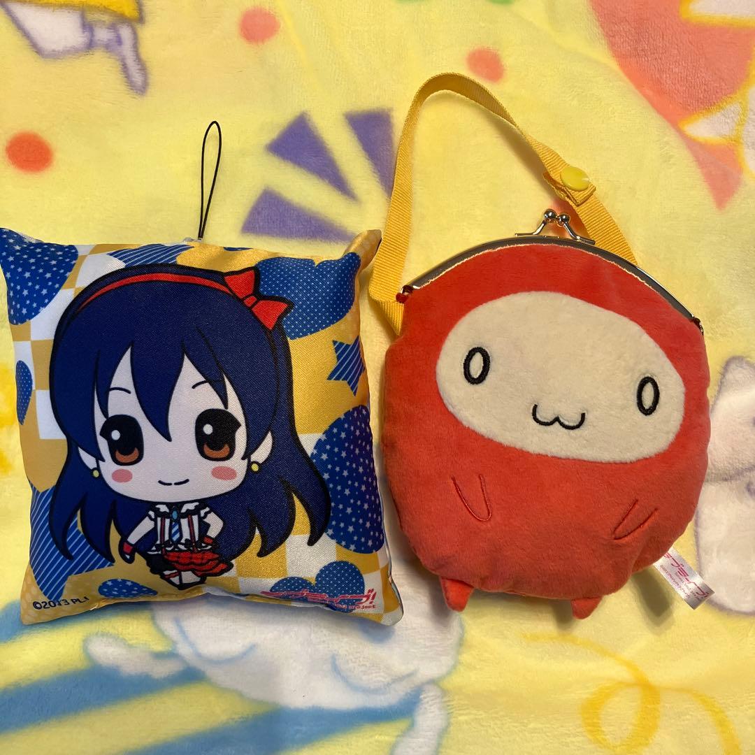 ラブライブ　2013 PL! クッション型チャームとがま口ポーチ没有明显的损伤或污渍