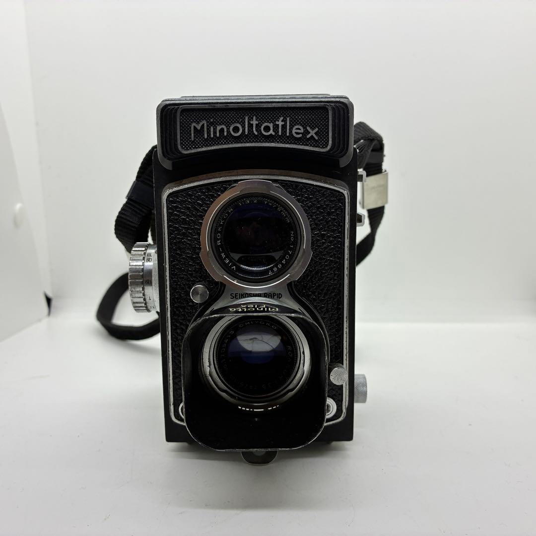 Minoltaflex 二眼レフカメラ Rokkor 75mm f/3.5MINOLTA;有损伤或污渍