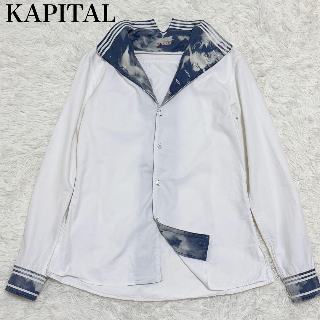 KAPITAL キャピタル ハイチンデザイン ハイネック 長袖シャツ ブラウスKAPITAL;没有明显的损伤或污渍