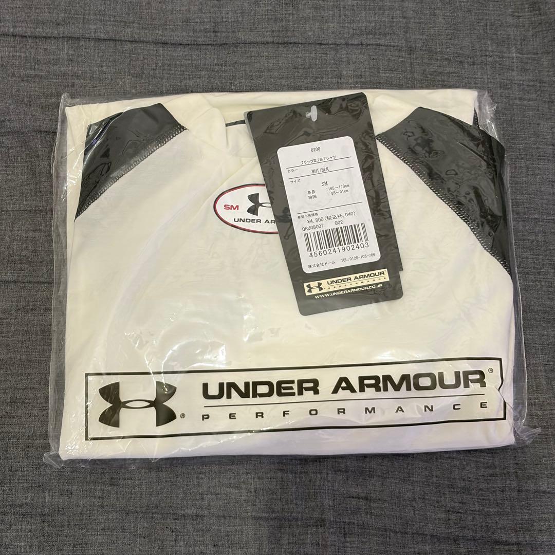 under armour ブリッツIIIフルTシャツ ホワイト/ブラックUNDER ARMOUR;未使用