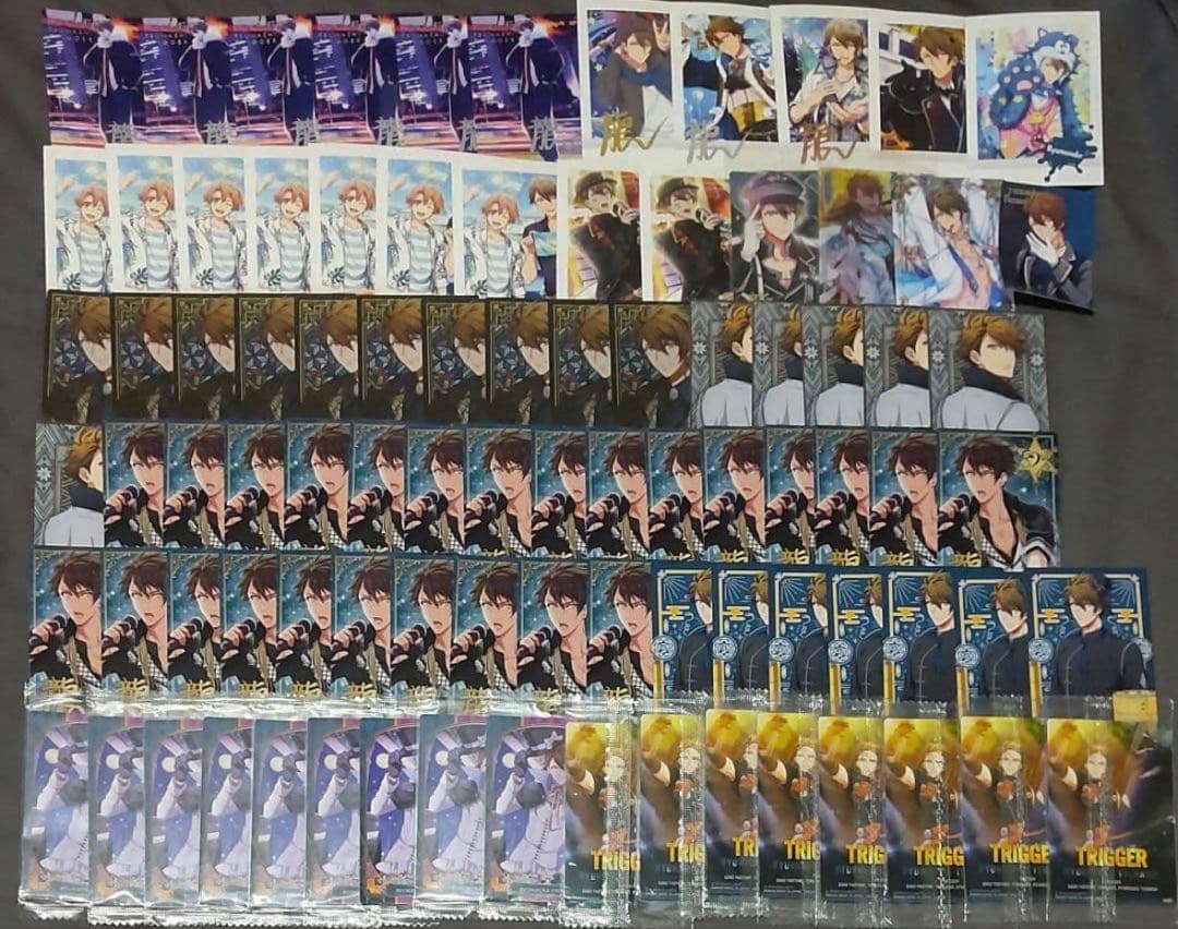 アイナナ 十龍之介 紙類89枚セット TRIGGER有损伤或污渍
