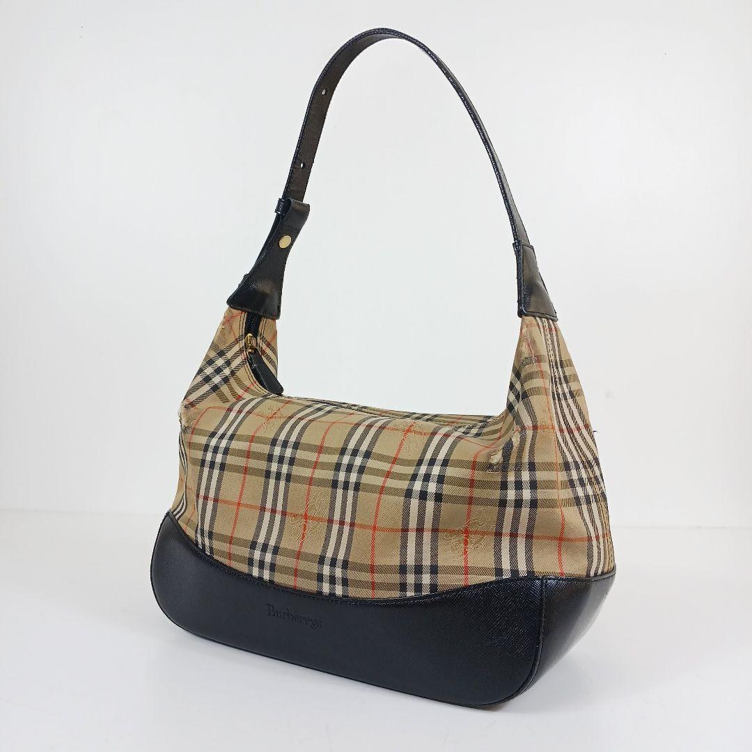 Burberrys ヴィンテージ 90′s ノバチェック ワンショルダーバッグBURBERRY;有损伤或污渍