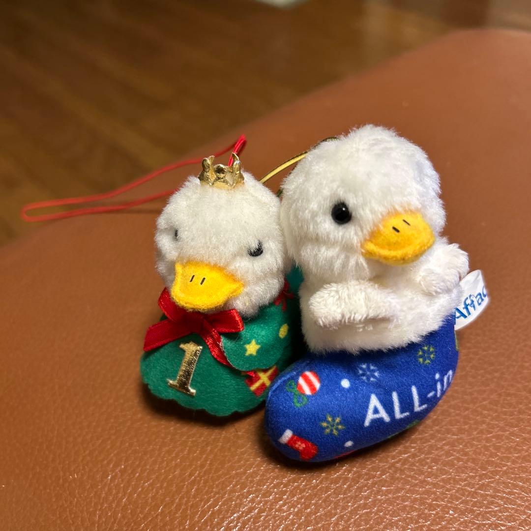 AFLAC クリスマスストラップ 2羽