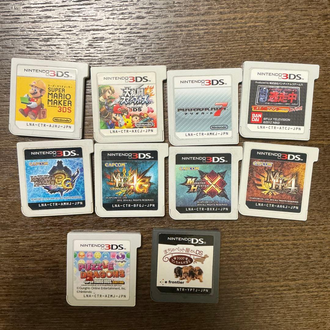 Nintendo 3DS ソフト 9本、DS1本セット まとめ売り　ジャンク