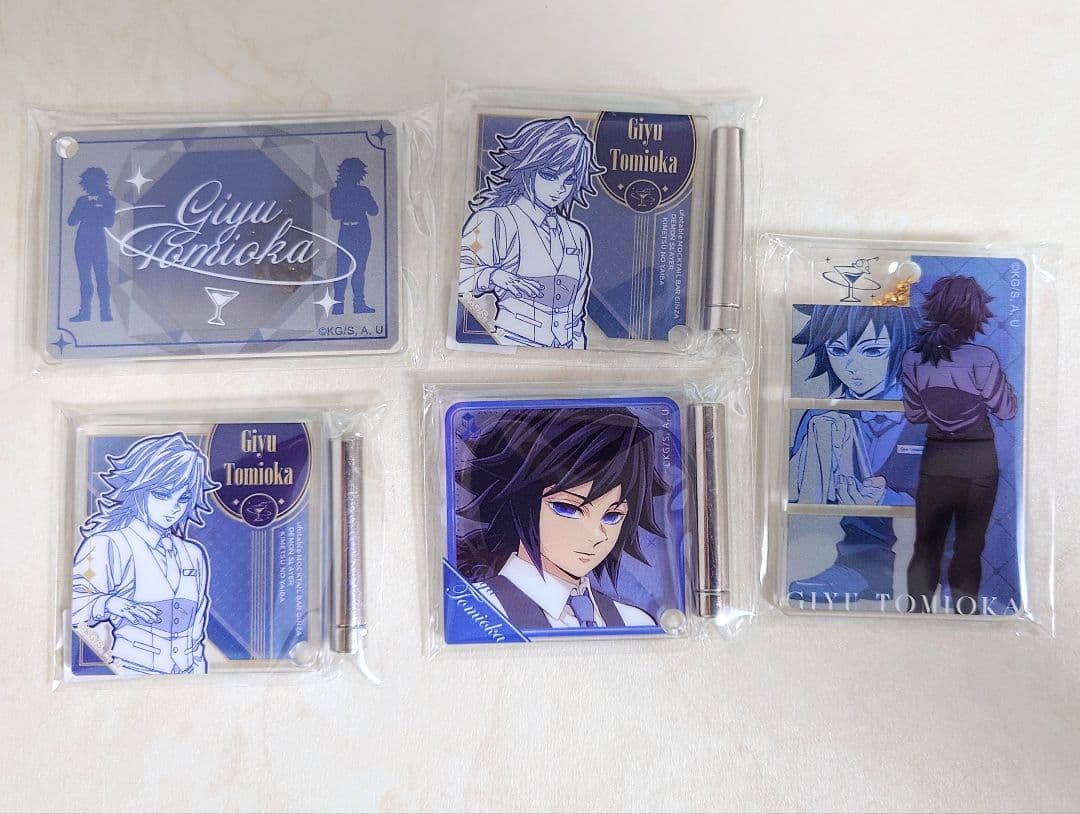 鬼滅の刃 モクテル ロトくじ ミニアクリルパネル 　アクリルチャーム　冨岡義勇