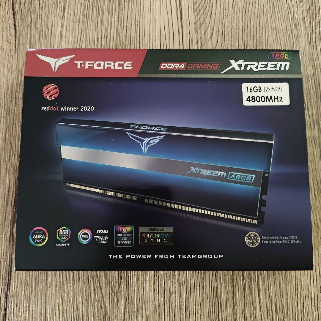 【新品】TEAM T-FORCE XTREEM DDR4-4800 16GB