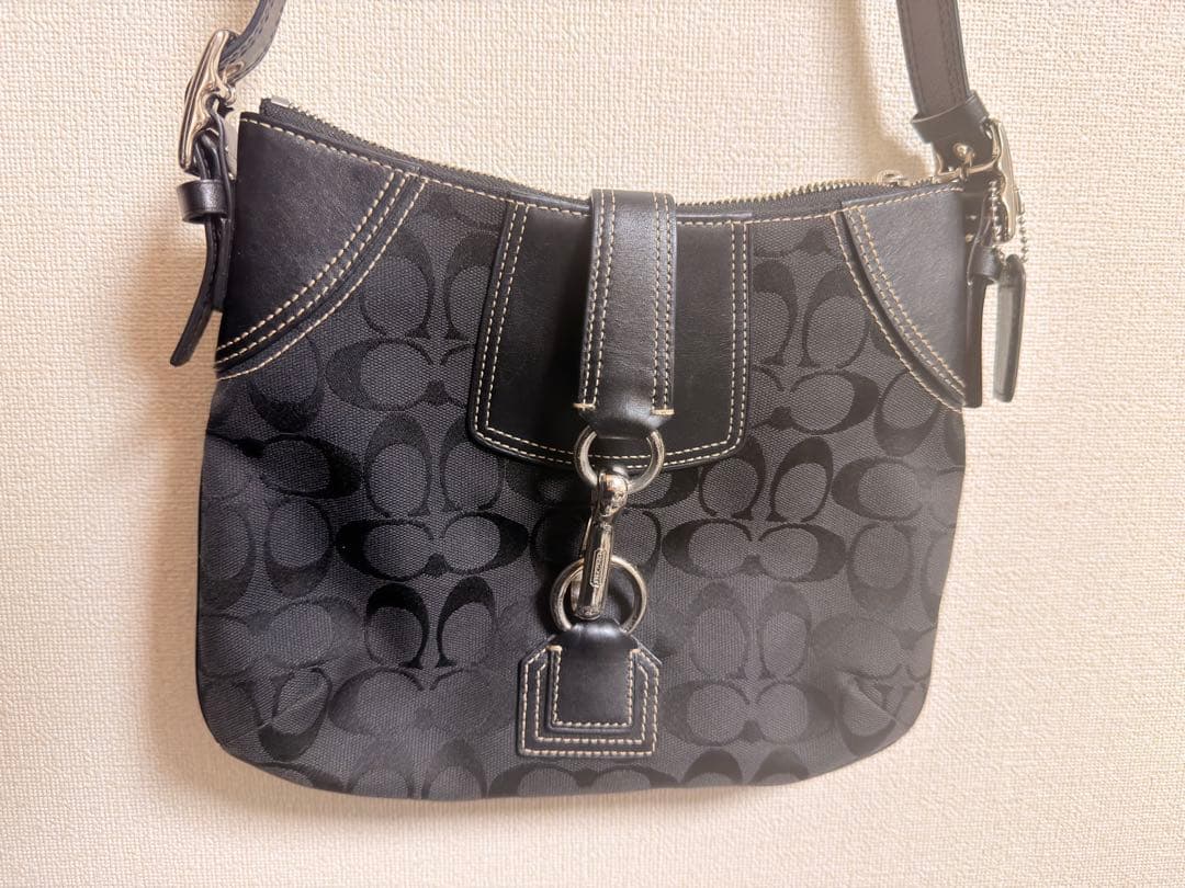 コーチ ショルダーバッグ ブラック 2way coach オールドコーチ y2kCOACH;没有明显的损伤或污渍
