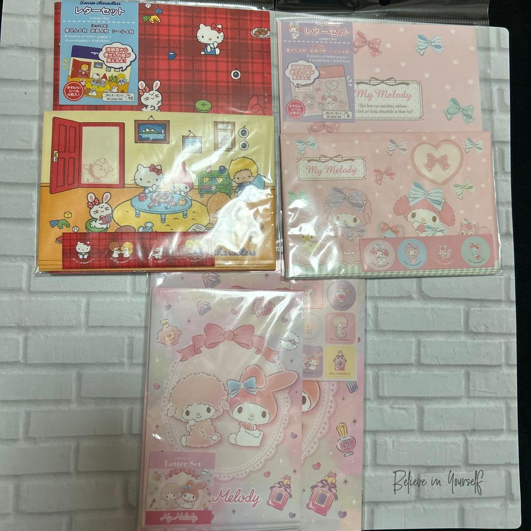 サンリオキャラクターズマイメロディピアノちゃんレターセットSanrio;未使用