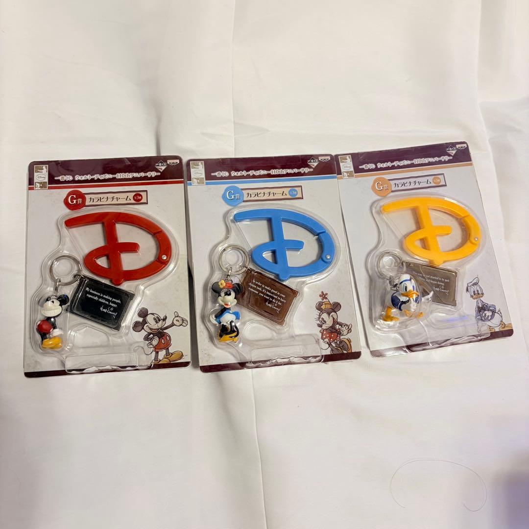 新品未使用　ディズニー　ミッキー　 アクリルキーホルダー　カラビナ　一番くじ