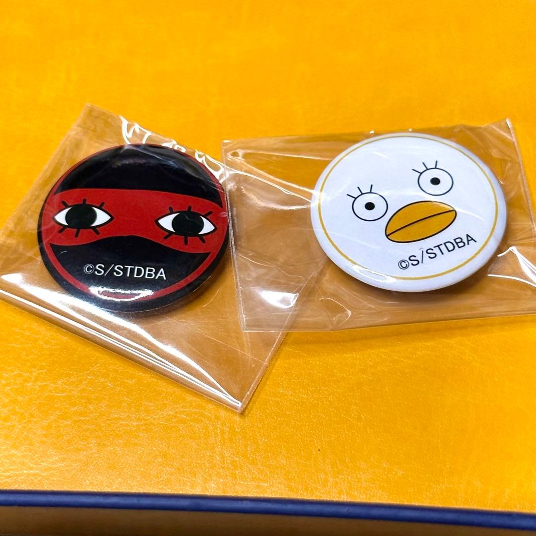 銀魂 エリザベス 沖田のアイマスク 缶バッジ有些许损伤或污渍