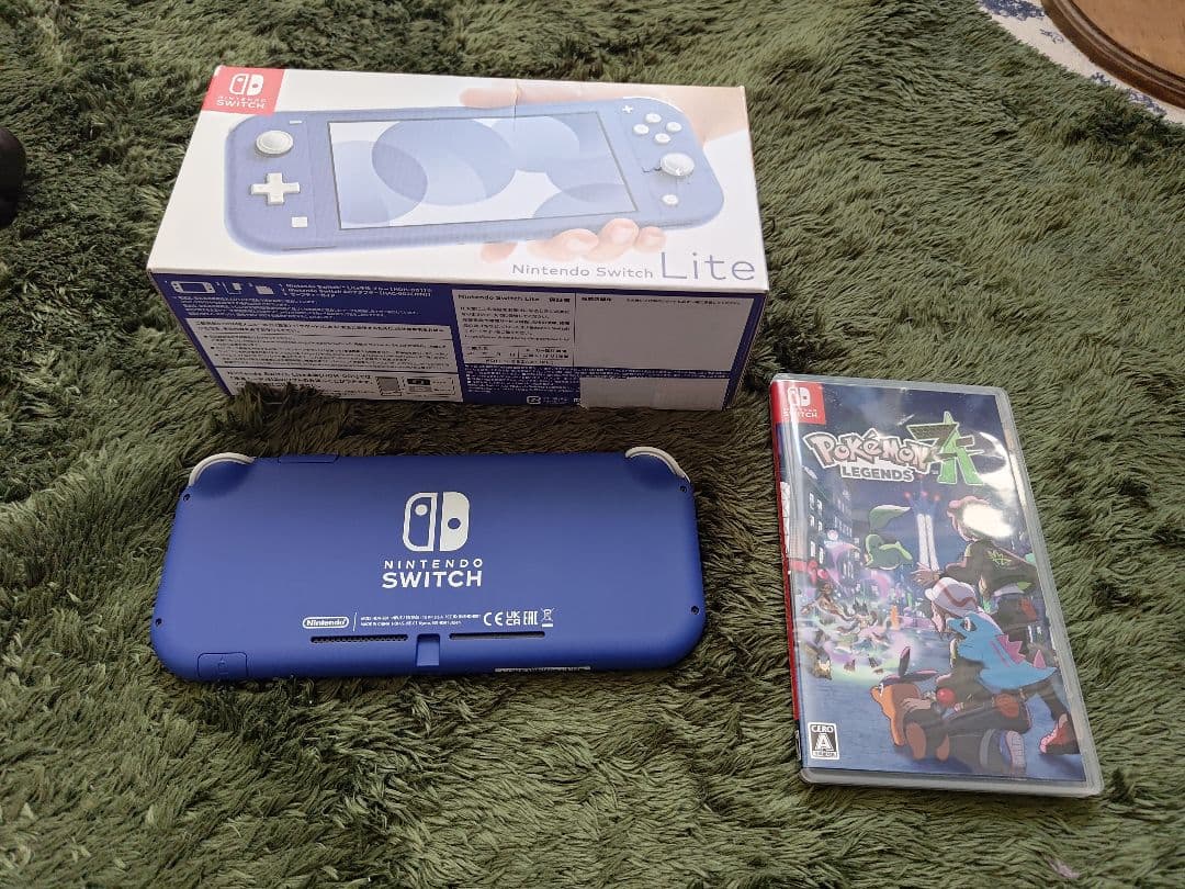 Nintendo Switch Lite ブルー 本体 ポケモンレジェンズ付きNintendo Switch;没有明显的损伤或污渍