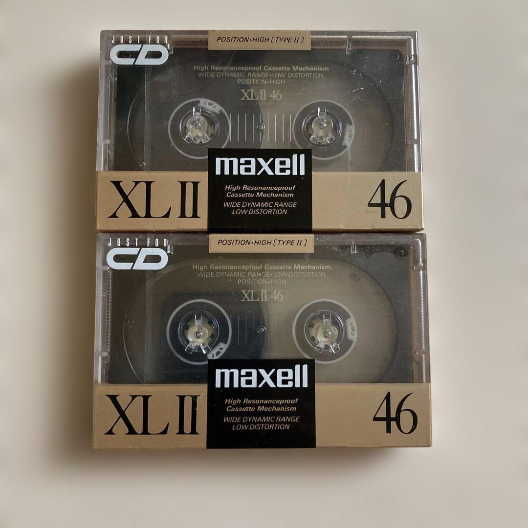 maxell XL II 46 カセットテープ 2本セット