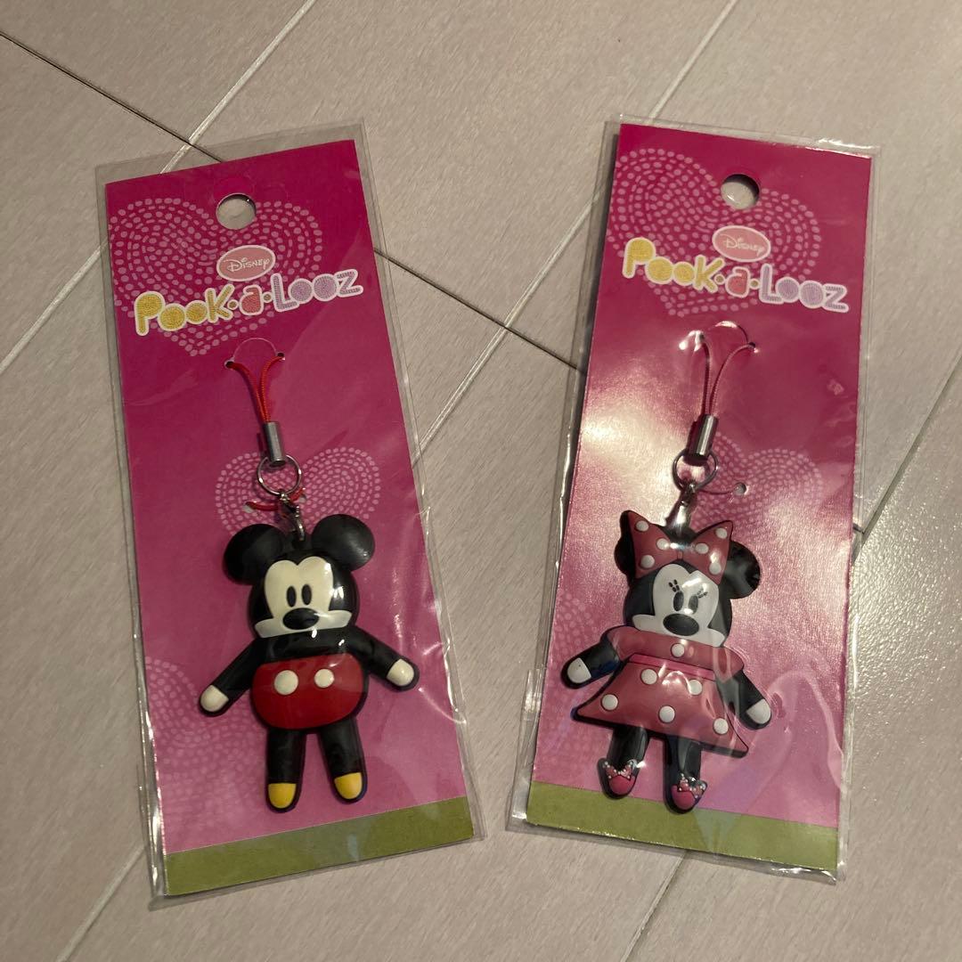 ディズニー　ミッキー&ミニー　ラバー ストラップ