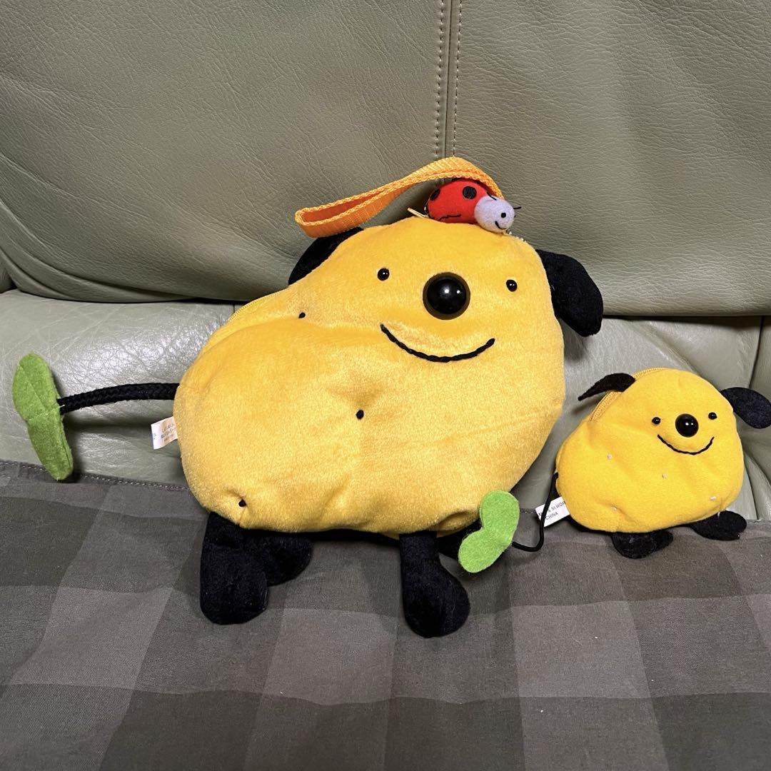 【希少】じゃがいぬくん ぬいぐるみポーチ＋コインケース セット接近未使用