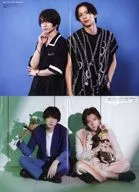 A3ピンナップポスター(二つ折) 竹中凌平＆松田岳/山本一慶＆山崎大輝 アニメディア2024年9月号綴じ込み付録