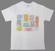 Aqours Tシャツ ホワイト フリーサイズ 「ラブライブ!サンシャイン!! 5周年展示会 -Pieces of Aqours-」