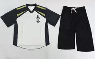 梟谷学園高校 館内着レプリカ ホワイト×グレー レディースLサイズ 「ハイキュー!!×極楽湯・RAKU SPA 最高にハイなキュー日(じつ)」
